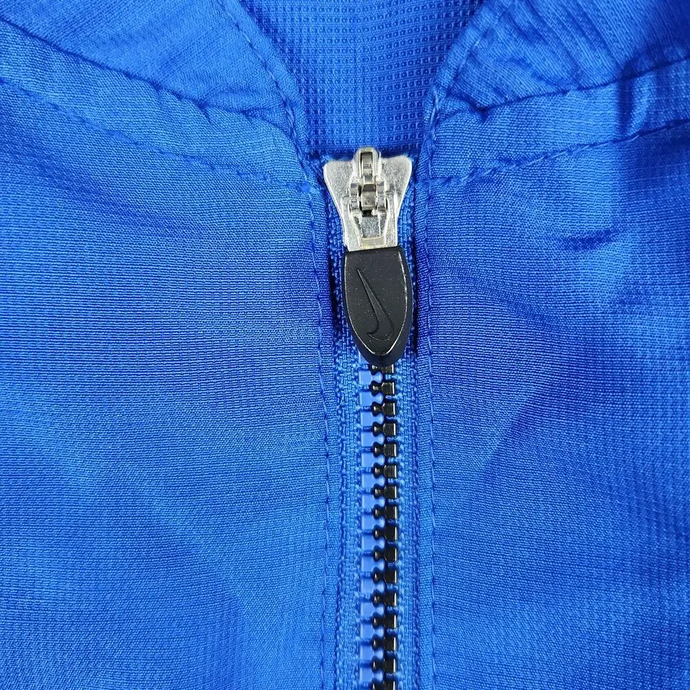 Vintage Nike Team Pullover Mens Medium Blue Dri-FIT 1/4 Zip Mesh Blank Sports